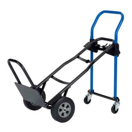 Harper Trucks Harper 3-in-1 Convertible Hand Truck - Solid Rubber & Nose Extension - 500 Lb. Cap JDCJ8523EN